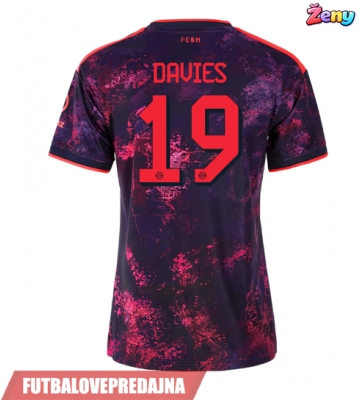 Lacne Ženy Futbalové dres Bayern Munich Alphonso Davies #19 2026-27 Krátky Rukáv - Tretina